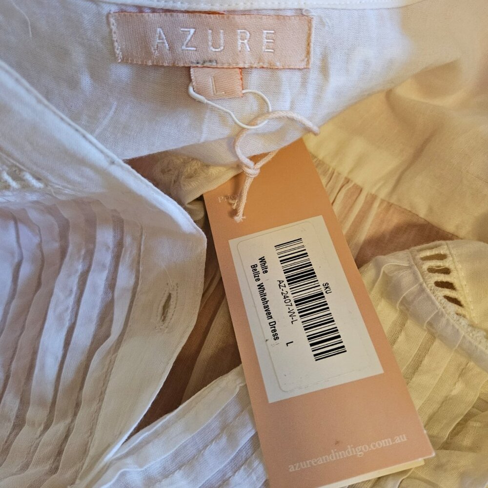 White Belize Whitehaven Dress- NWT- Size Large - Picture 4 of 17